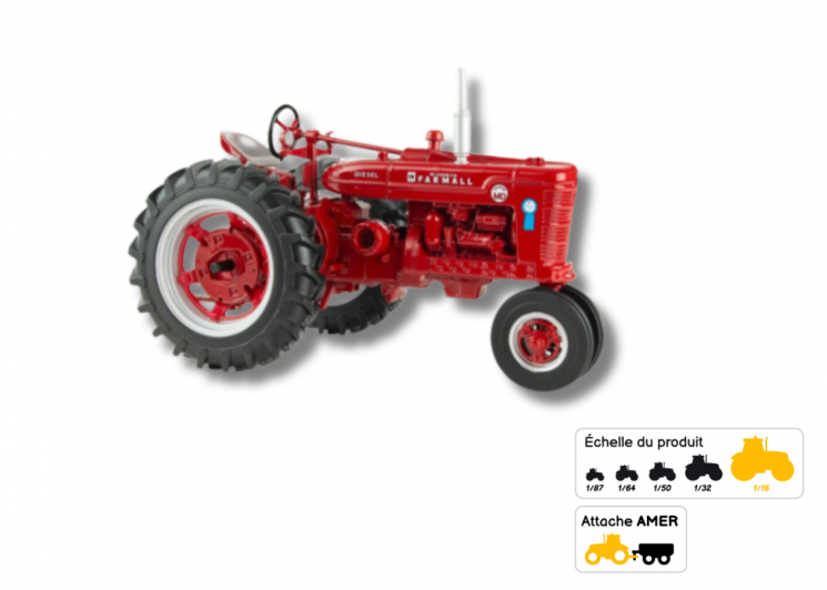 Tracteur Farmall Super MD Prestige collection 1/16