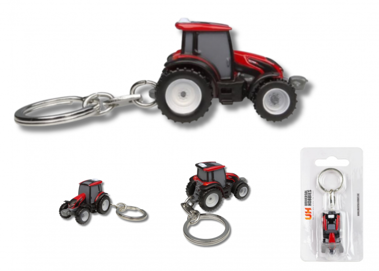 Tracteur Valtra G135 Rouge en porte clés